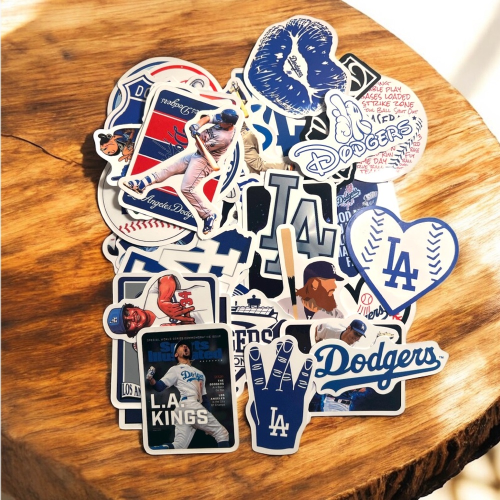 50pcs Los Angeles Dodgers and Kings Sticker Pack